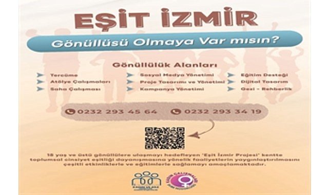 Eşit İzmir Projesi İçin Gönüllü Başvuruları Başladı