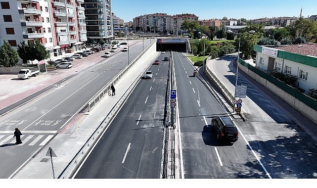 Konya Vatan Caddesi Köprülü Kavşak Çalışması Tamamlandı