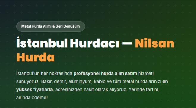 Geri Dönüşümün Değerli Yüzü: Hurdacı ve Bakır Alan Hurdacı Hizmetleri